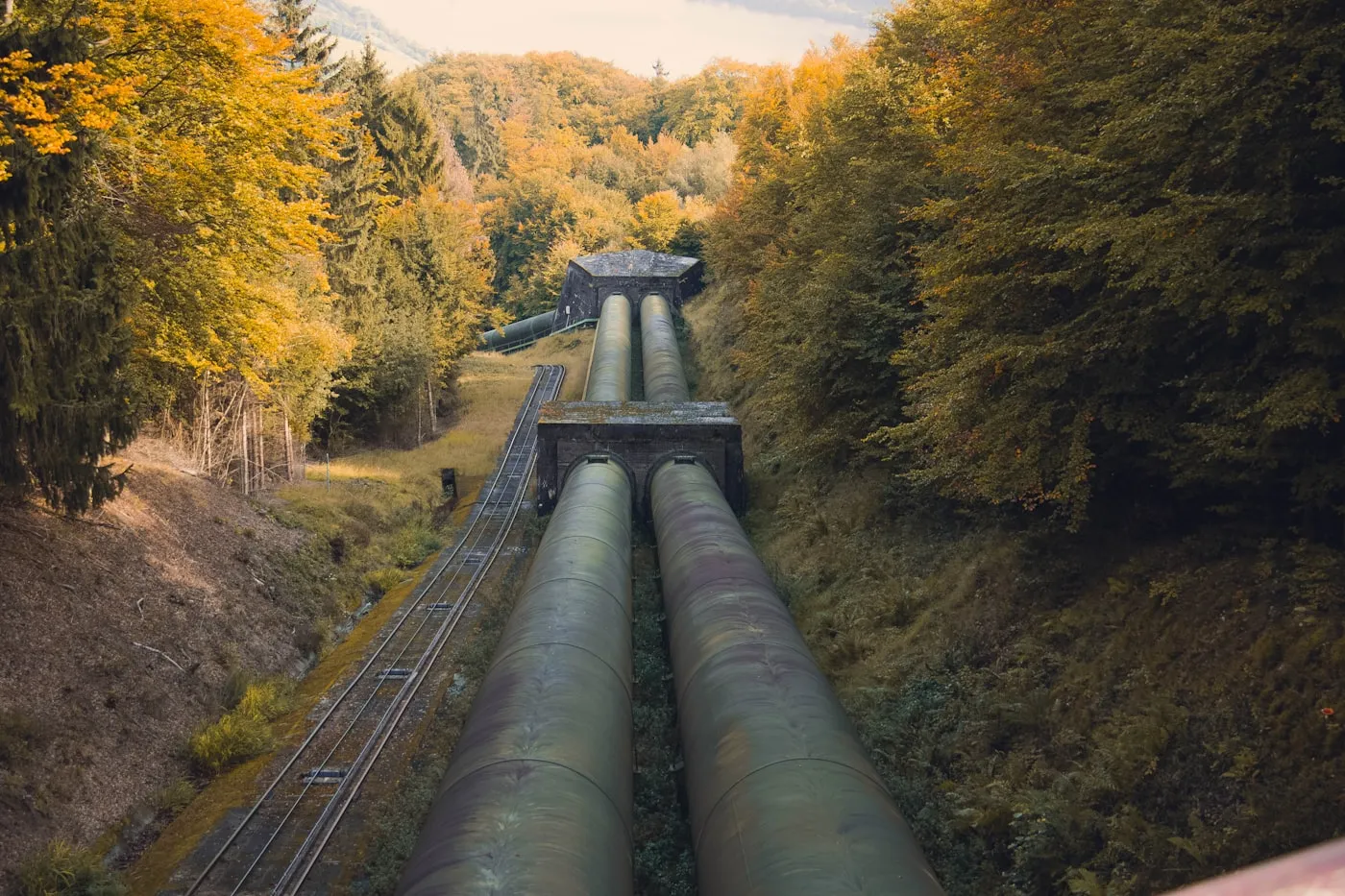 Industrial metal pipeline infrastructure